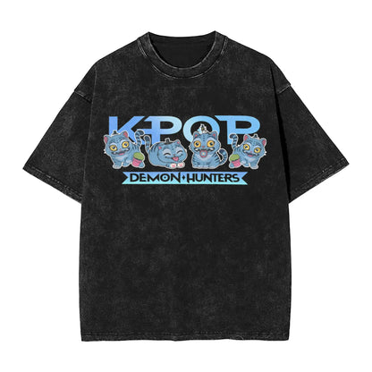 JINU Saja Boys Kpop Demon Hunters T-Shirt Men O Neck Cotton T Shirt I Made It for the Tiger But the Bird Keeps Taking It Tees