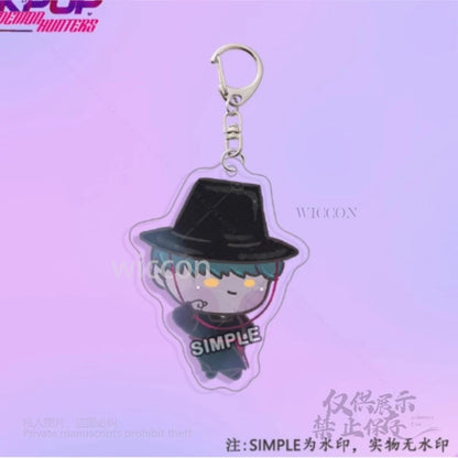 Exclusive Anime Demon Hunters K-Pop Mira Keychain mystery baby romance Jinu Zoe Abby pendant collection Key Chain Women Halloween Party